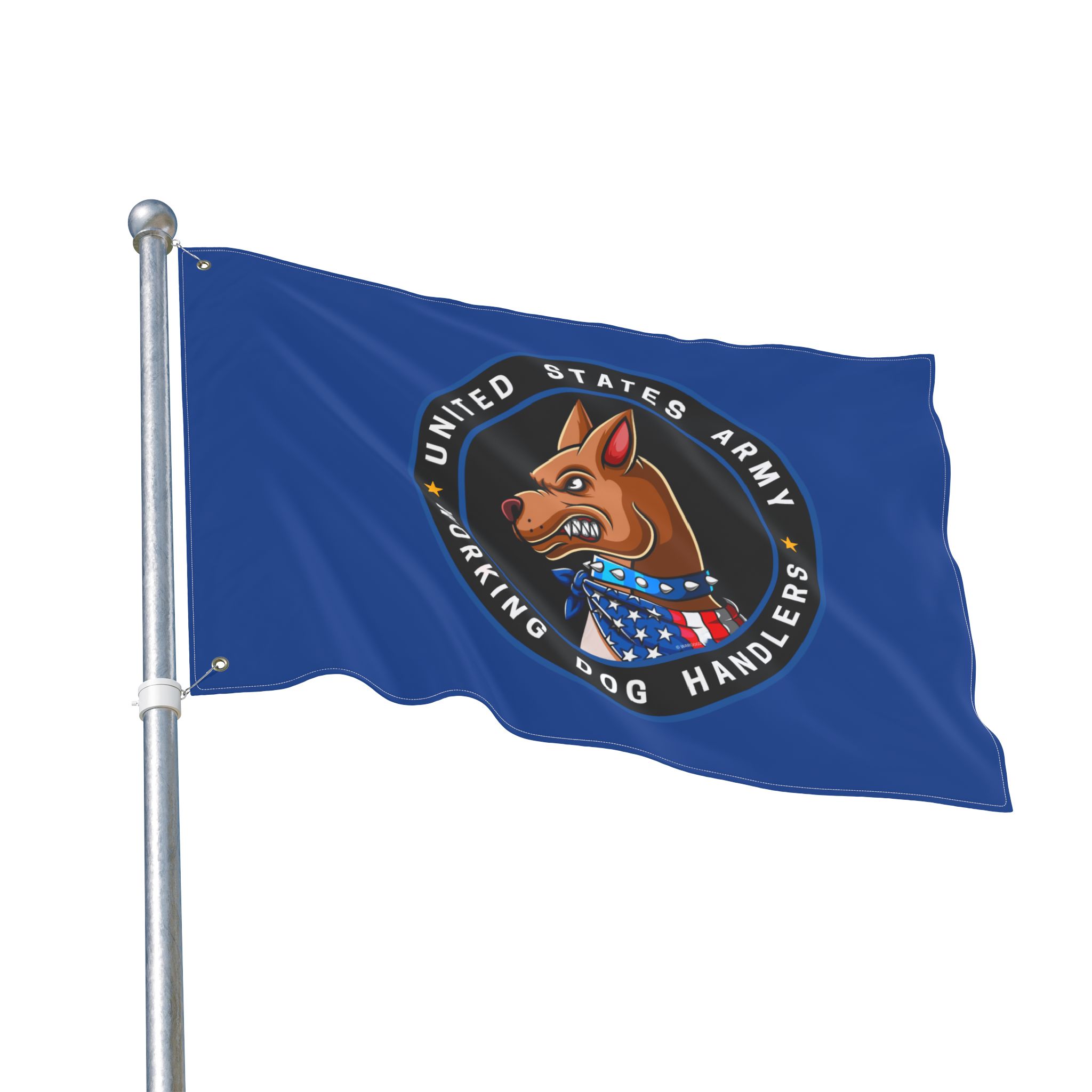 United States Army Working Dog Handlers Flag — Double-Sided Military K9 Banner - Ltd Blue Ed. - Image 4