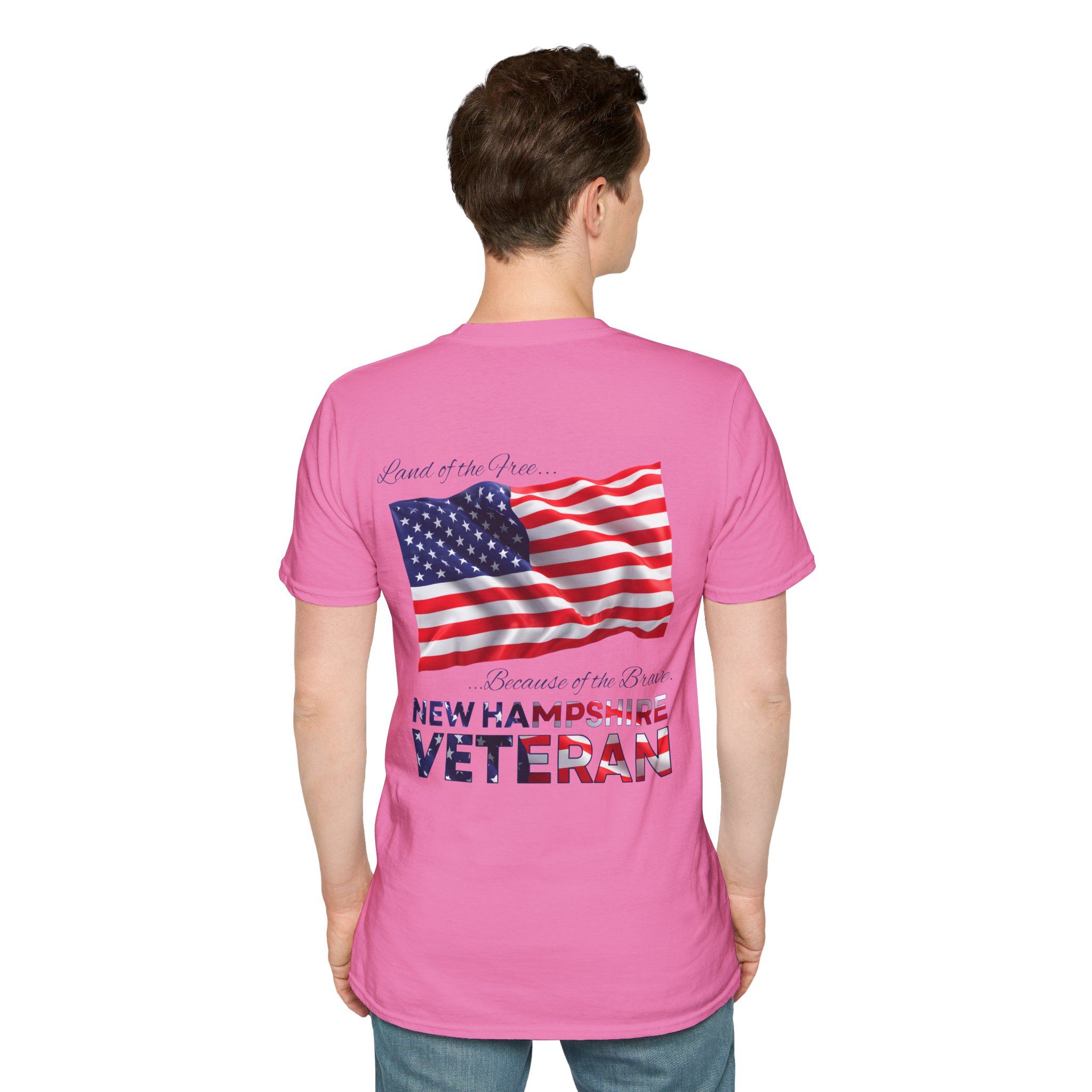 New Hampshire Veteran T-Shirt — Home of the Brave American Flag Memorial Tee - Image 17
