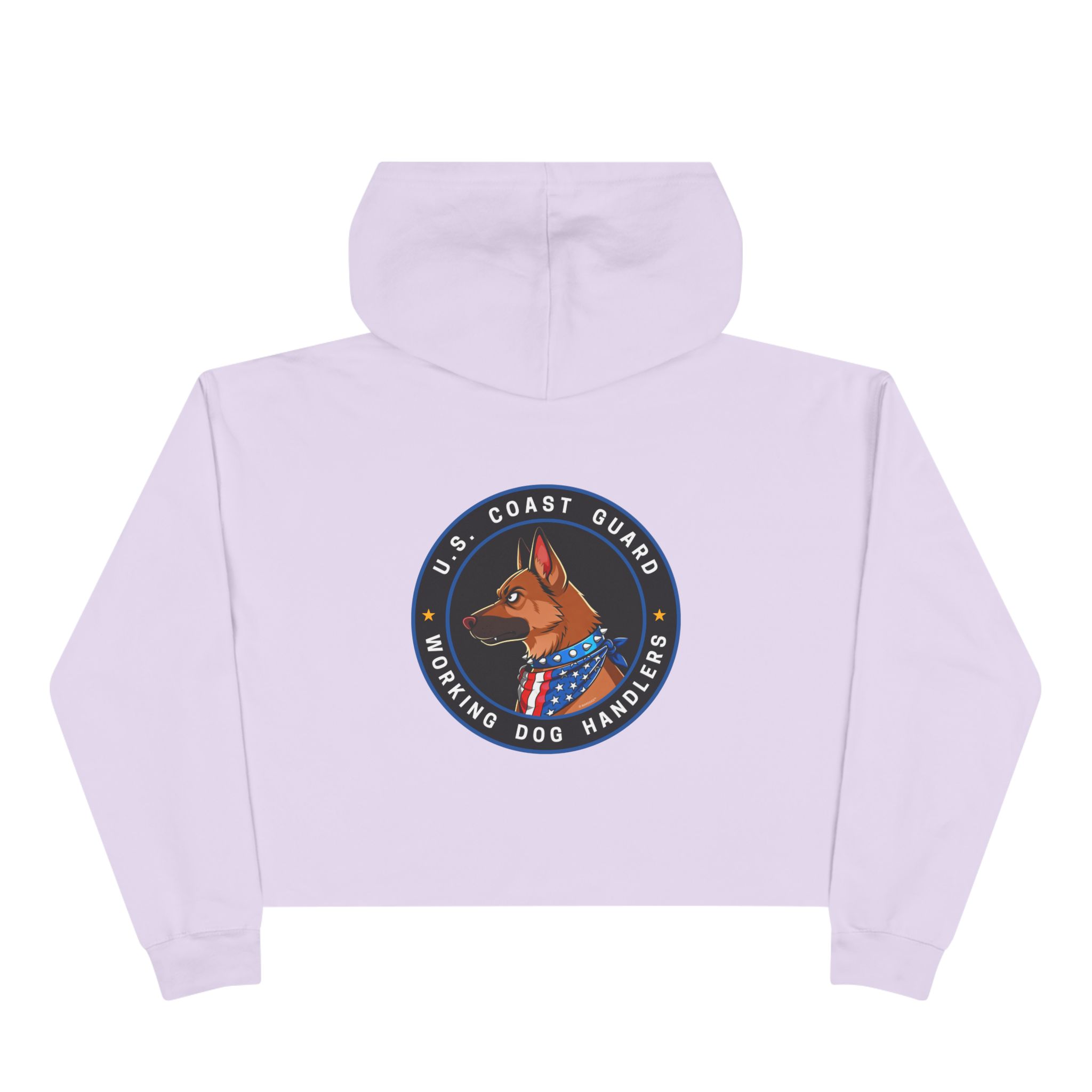 Crop Hoodie — U.S. Coast Guard Working Dog Handler Emblem