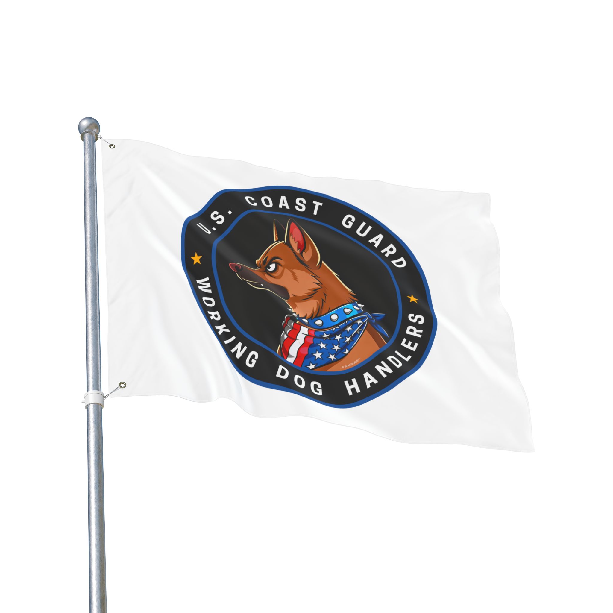 U.S. Coast Guard Working Dog Handlers Flag — Double-Sided Military K9 Banner - Image 6