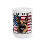 MWD "FEARLESS" Mug — Military K9 Coffee Cup (11oz/15oz) German Shepherd