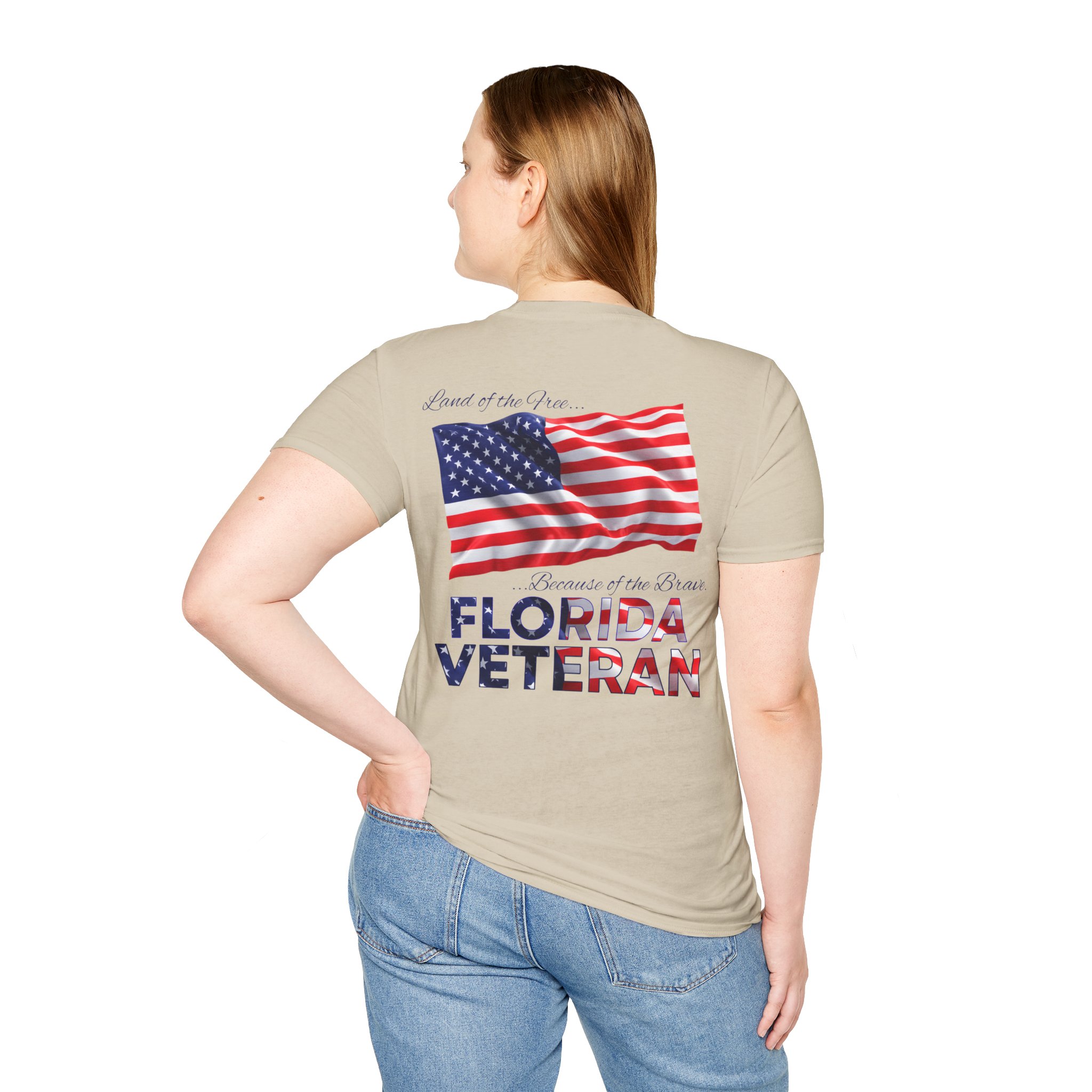 Florida Veteran T-Shirt — Proud American Flag Military Tribute - Image 24