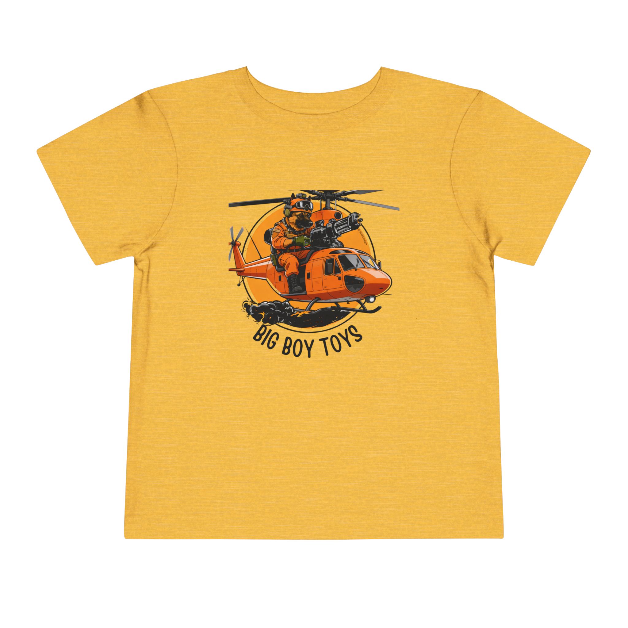 Toddler Helicopter Rescue Tee — Orange Rescue Coast Guard Chopper Graphic - Image 14