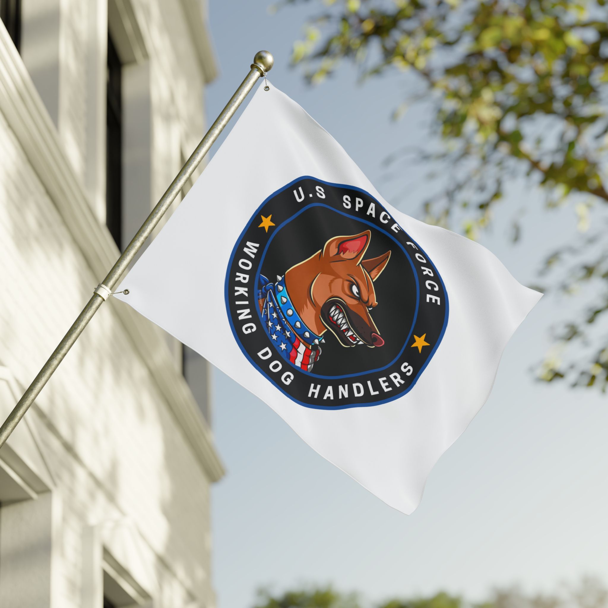 United States Space Force Dog Handlers Flag — Double-Sided Military K9 Banner - Blue Ltd. Ed. - Image 7