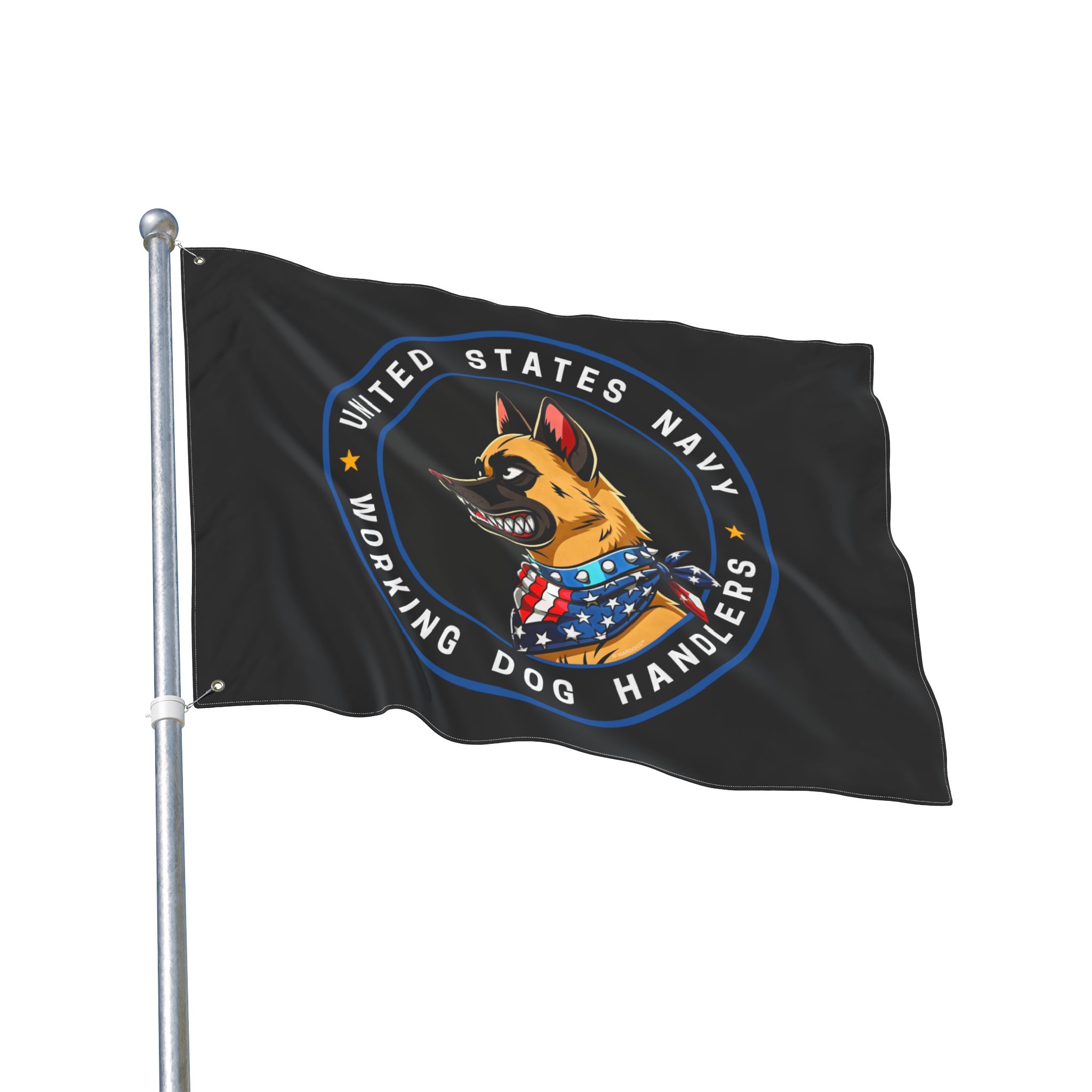 United States Navy Working Dog Handlers Flag — Double-Sided Military K9 Banner - Image 6