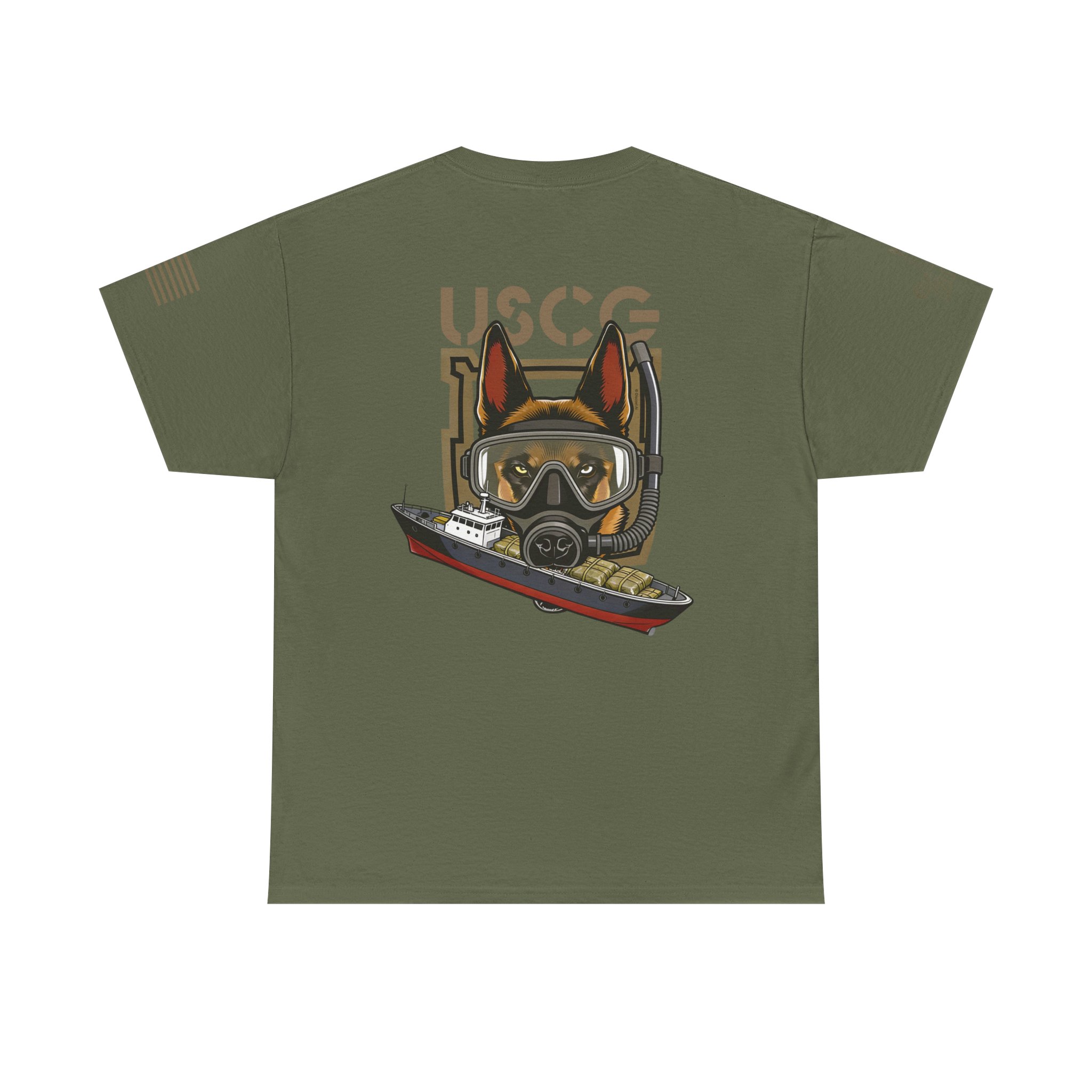 US Coast Guard MWD K9 Defender Military T-Shirt - Image 10