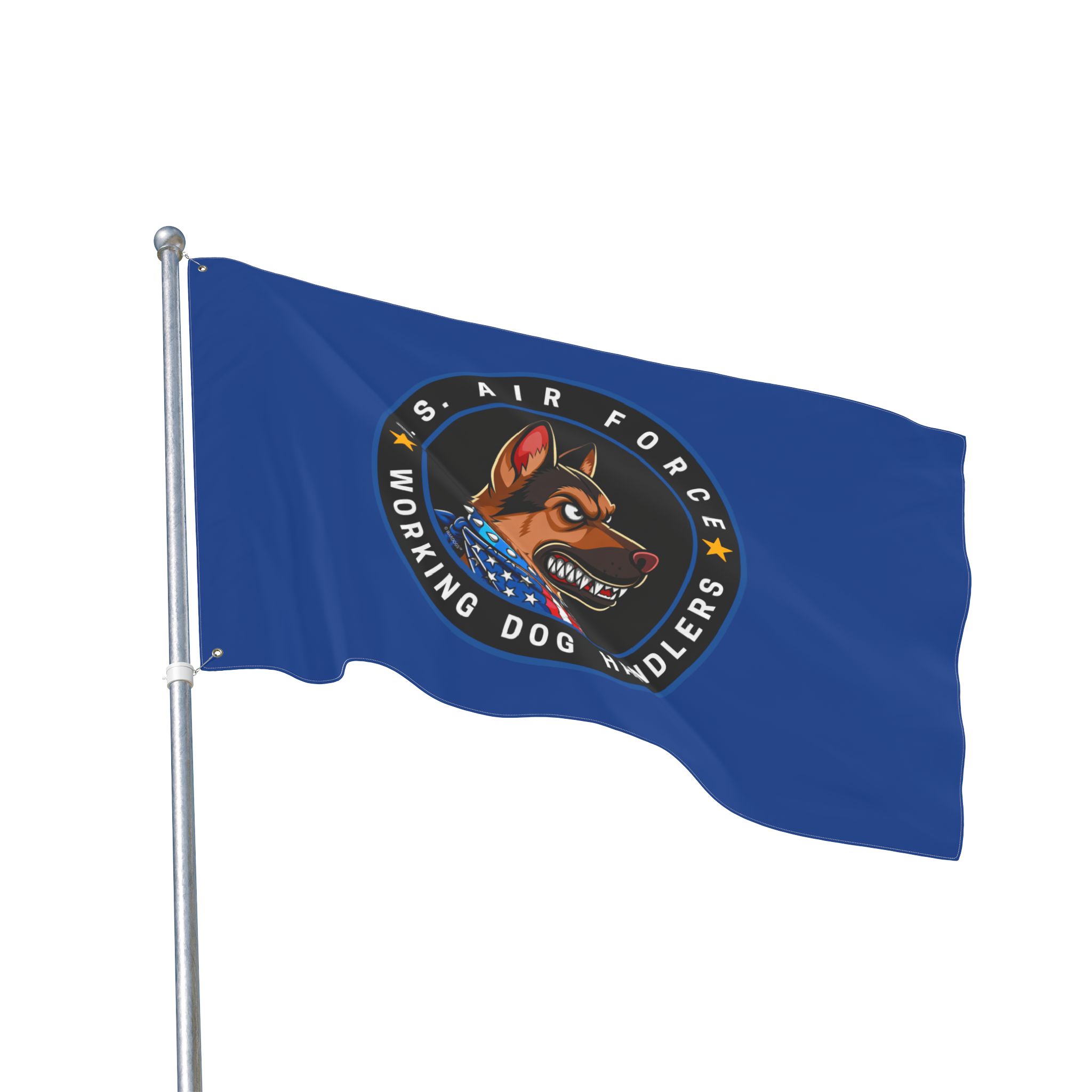 U.S. Air Force Dog Handlers Flag — Double-Sided Military K9 Banner -Ltd Edition Blue - Image 3