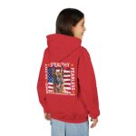 Youth Hoodie — "MWD: Silent, Stealthy, Fearless" Military Working Dog American Flag