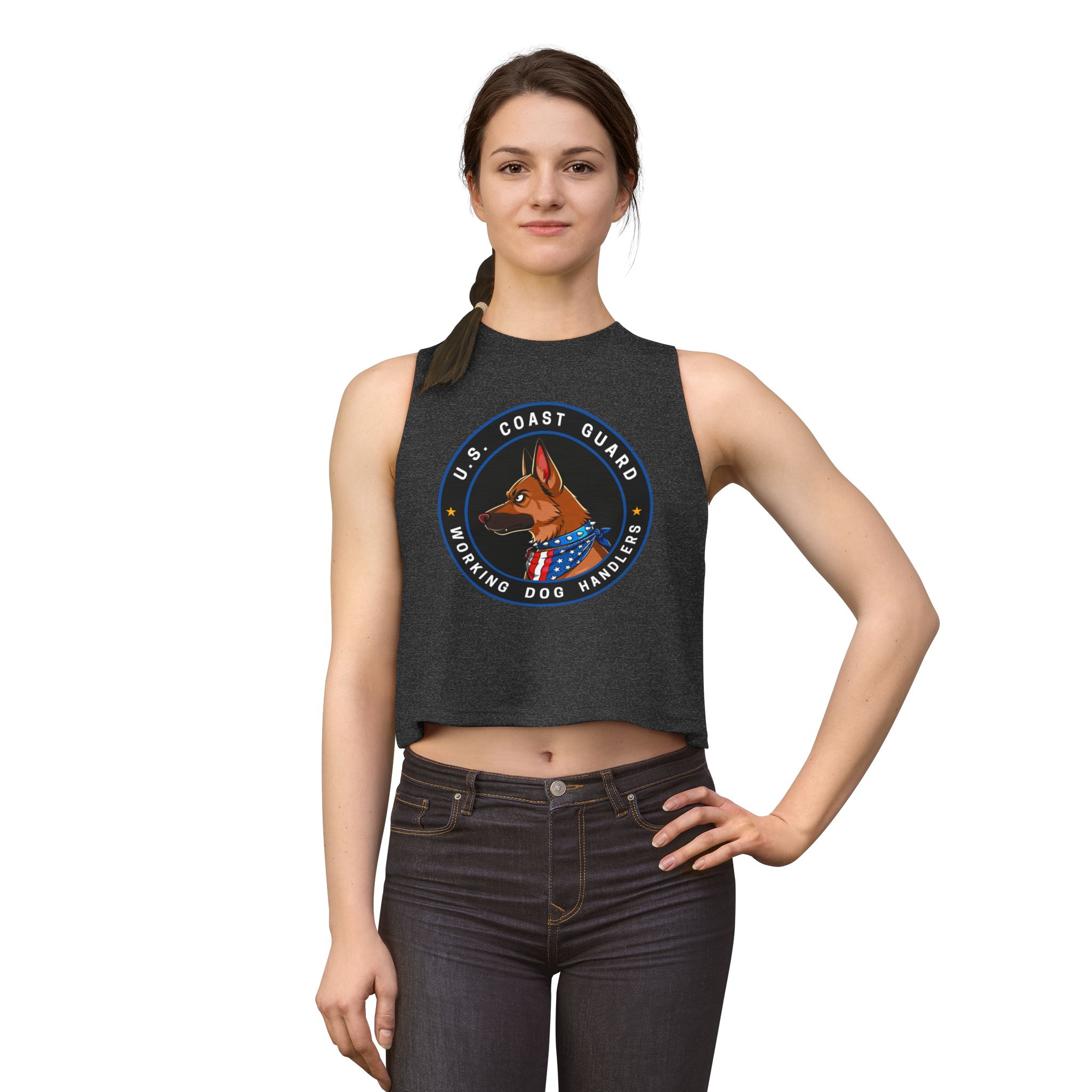 US COAST GUARD K9 MALINOIS CROP TOP - Image 13