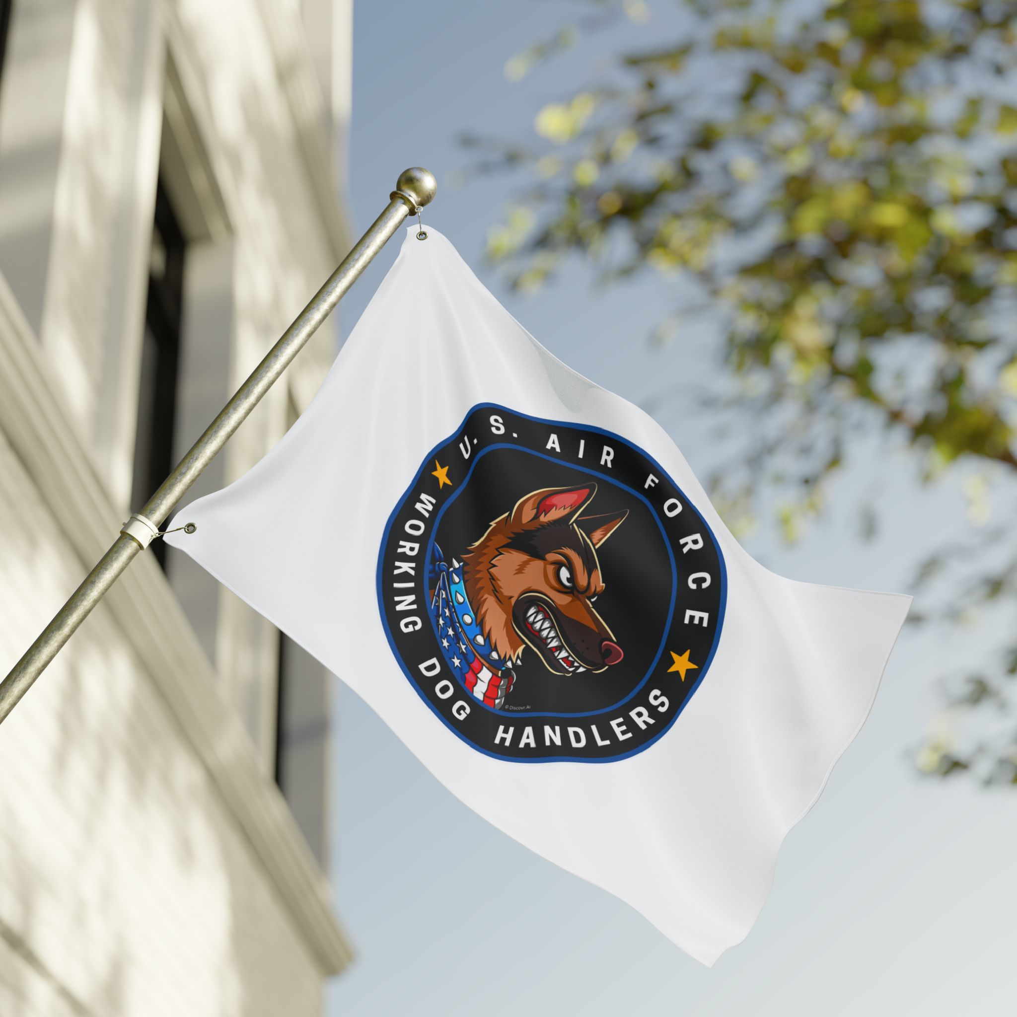 U.S. Air Force Working Dog Handlers Flag — Double-Sided Military K9 Tribute - Image 8