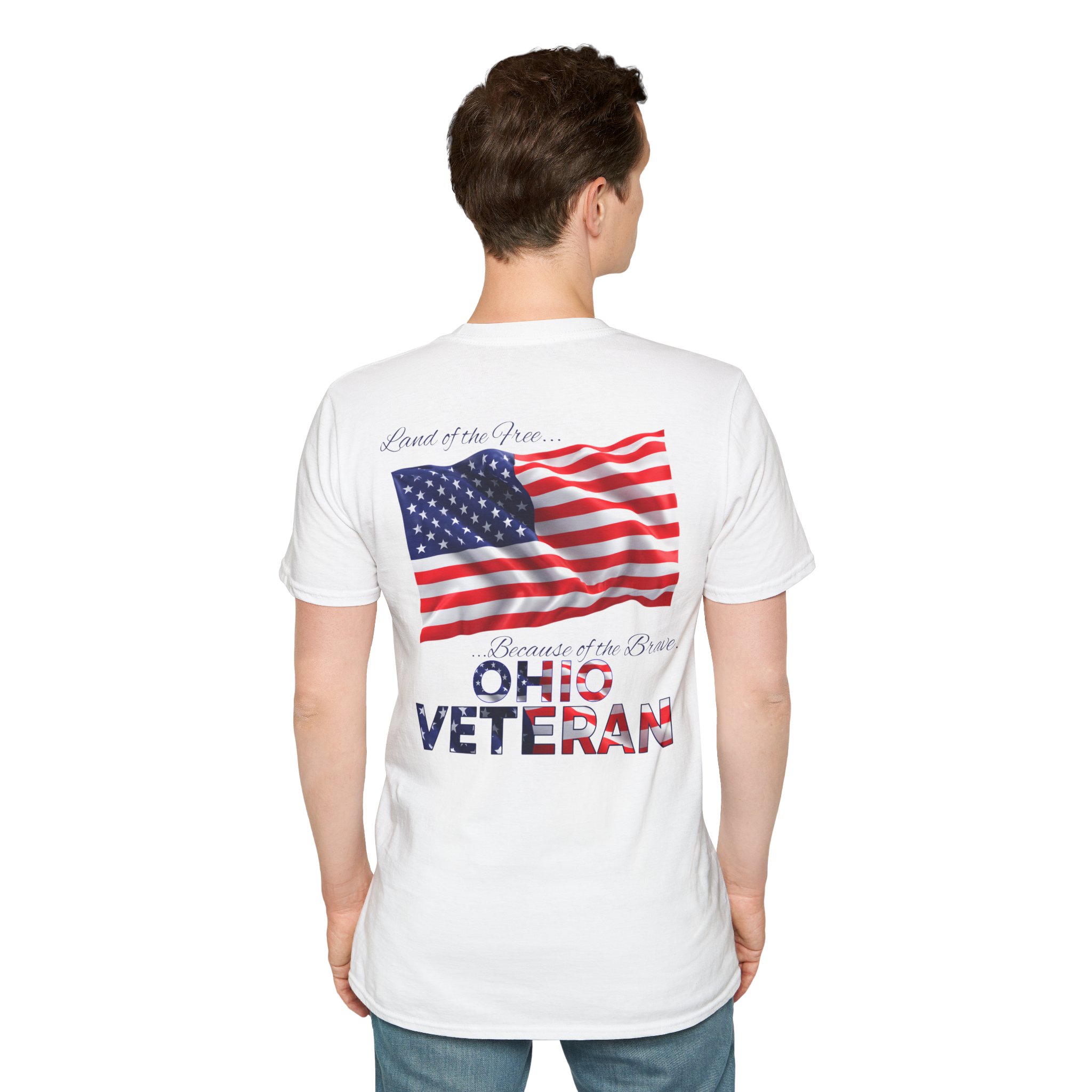Ohio Veteran T-Shirt — Home of the Brave American Flag Memorial Tee - Image 7