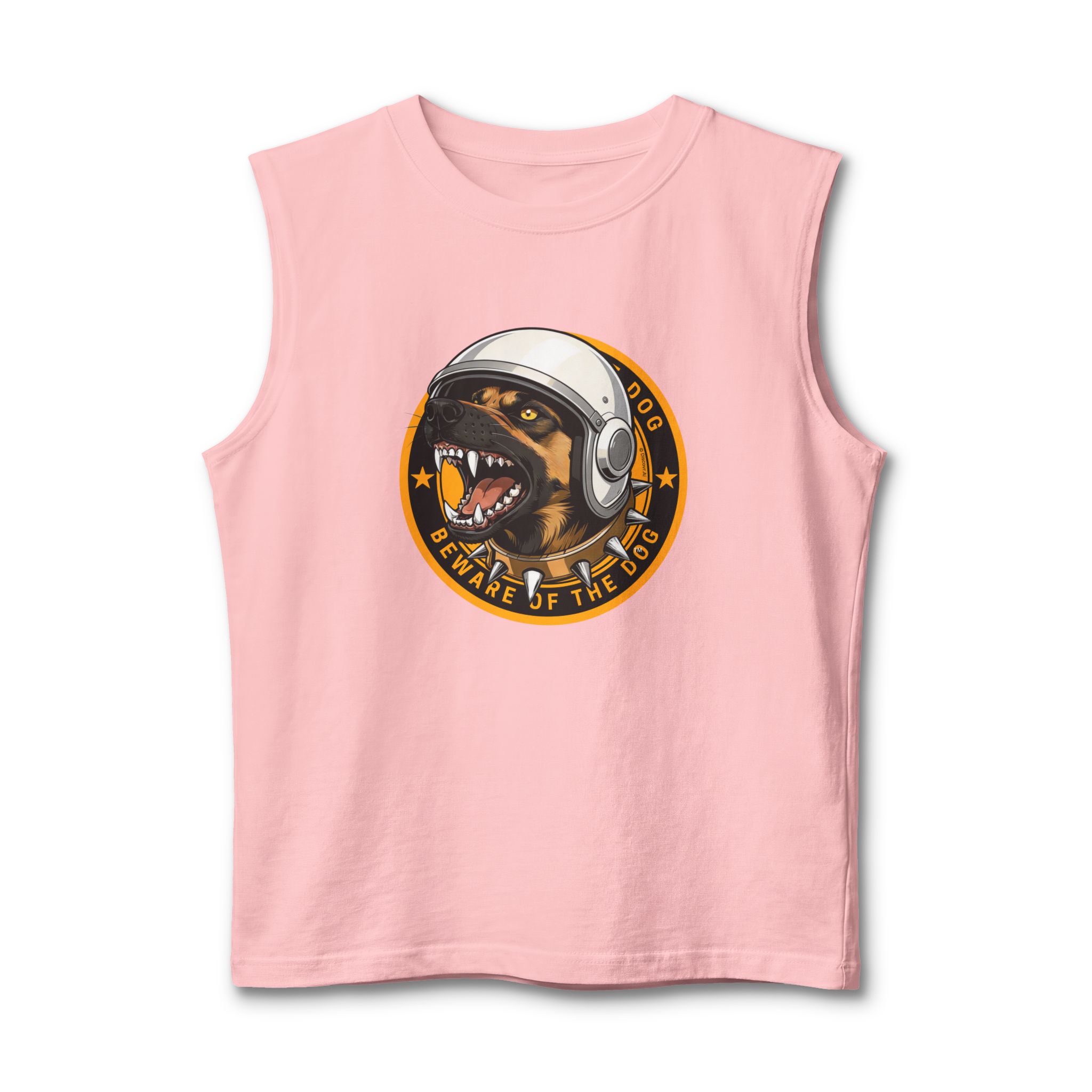 "Beware of the Dog" Astronaut Muscle Tank - US Space Force K9 - Image 9
