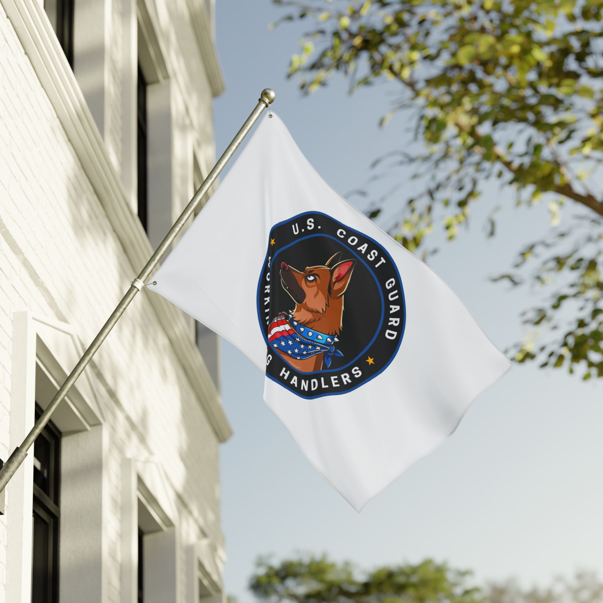 U.S. Coast Guard Working Dog Handlers Flag — Double-Sided Military K9 Banner - Image 9