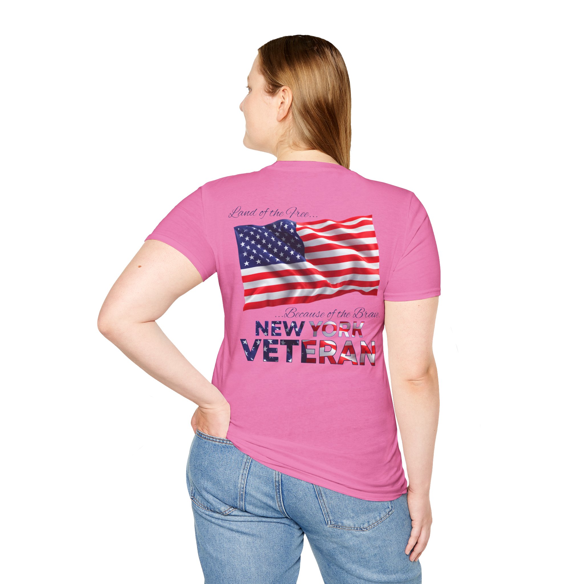 New York Veteran T-Shirt — Home of the Brave American Flag Memorial Tee - Image 24