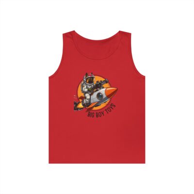 USSF “Big Boy Toys” — Astronaut Rocketship Graphic Tank – black text