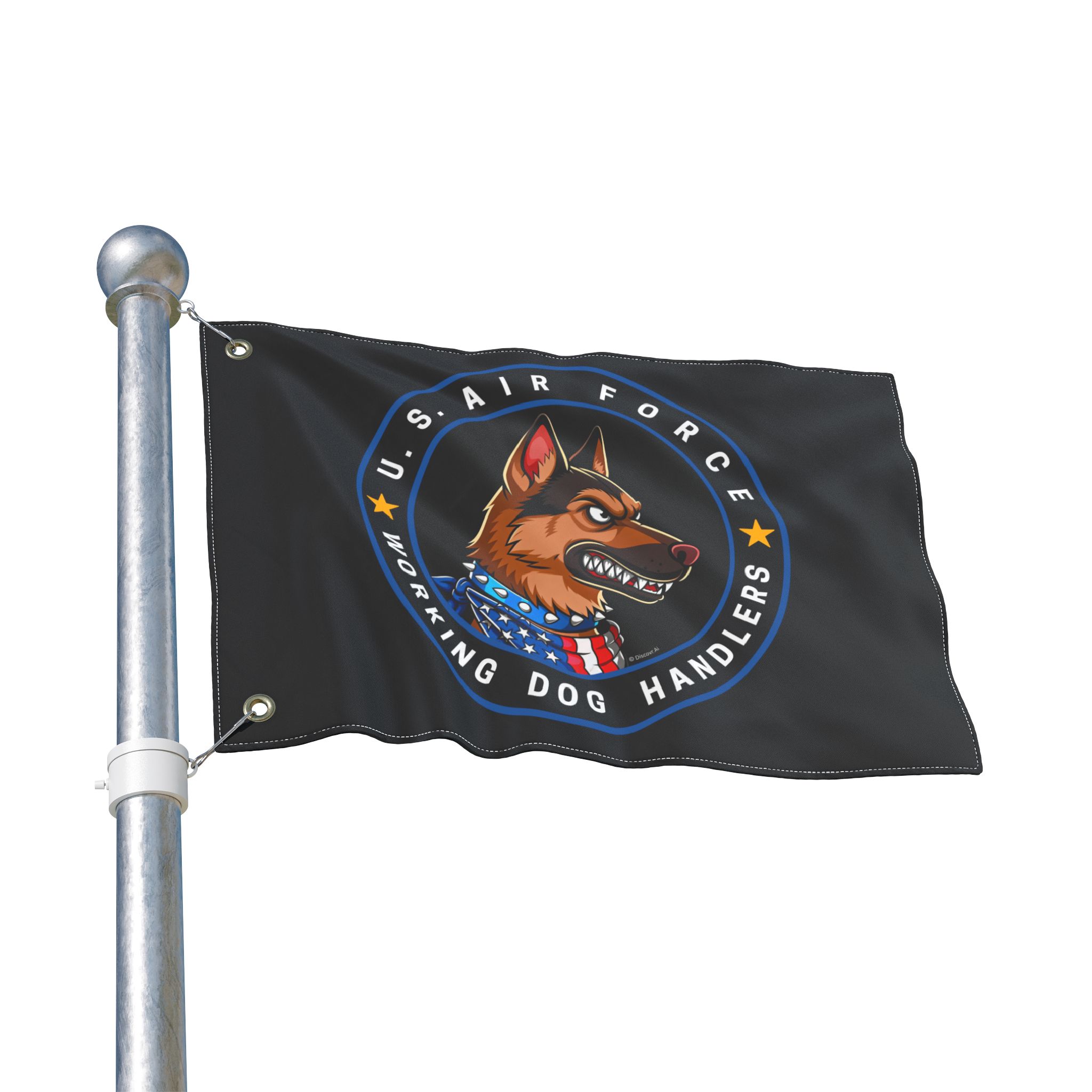 U.S. Air Force Working Dog Handlers Flag — Double-Sided Military K9 Tribute - Image 3