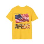 Maryland Veteran T-Shirt — Proud American Flag Military Tribute
