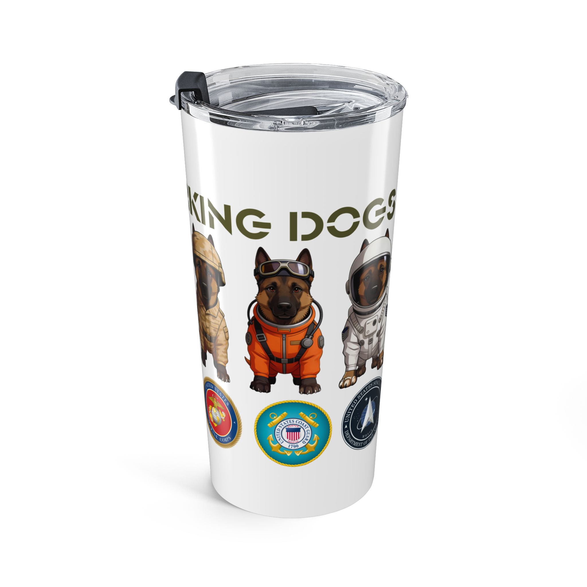 Military Working Dogs 20oz Tumbler – Patriotic K9 Veteran Travel Mug - Image 4