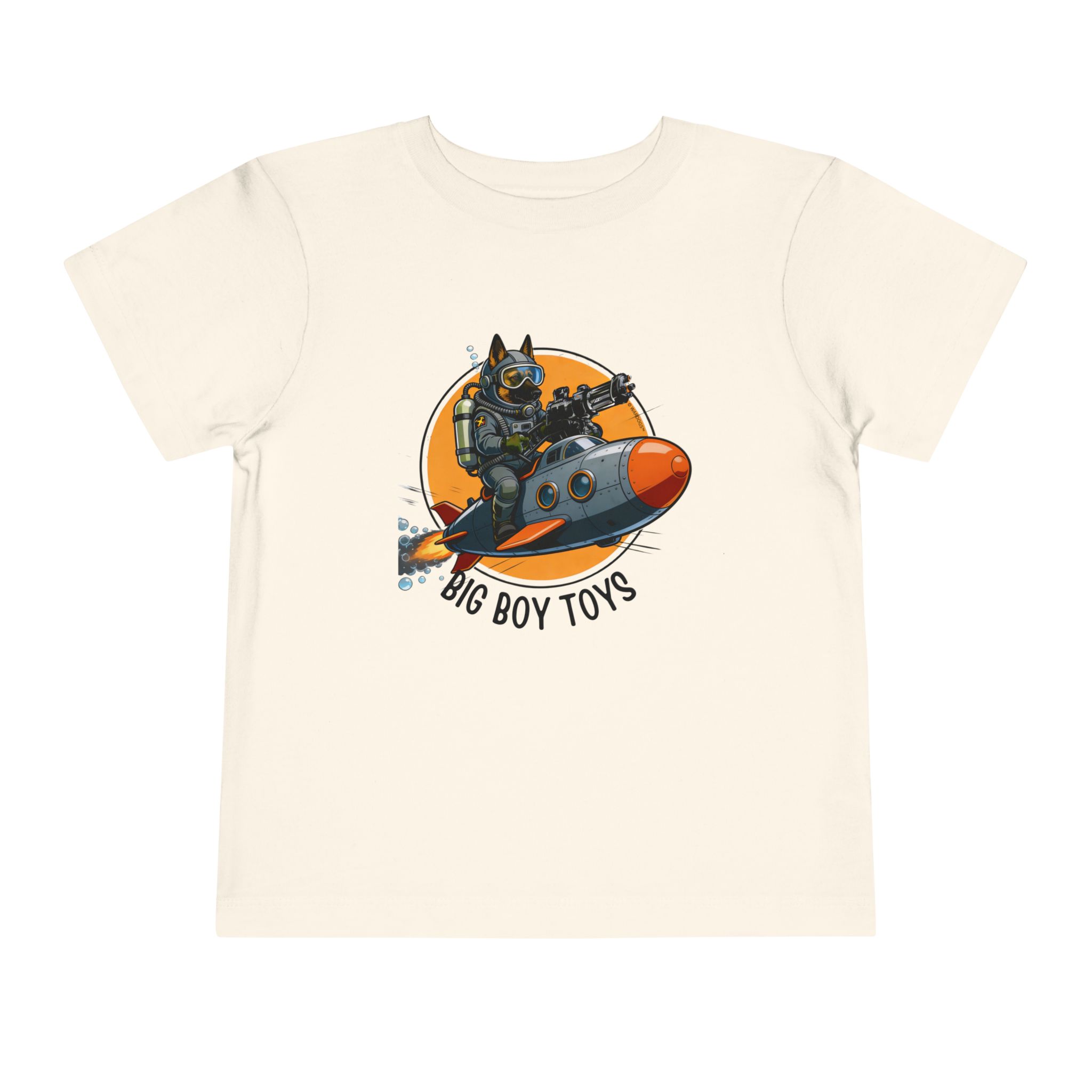 Copy of Toddler Tee — Big Boy Toys Submarine Pilot Dog Graphic Shirt - Image 7