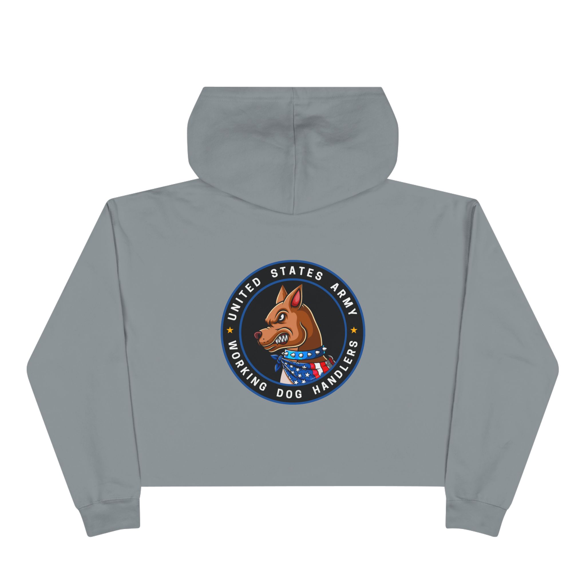 Crop Hoodie — U.S. ARMY Working Dog Handler Emblem - Image 4