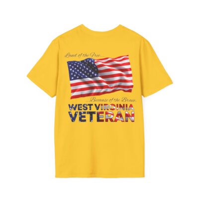 West Virginia Veteran T-Shirt — Home of the Brave American Flag Memorial Tee