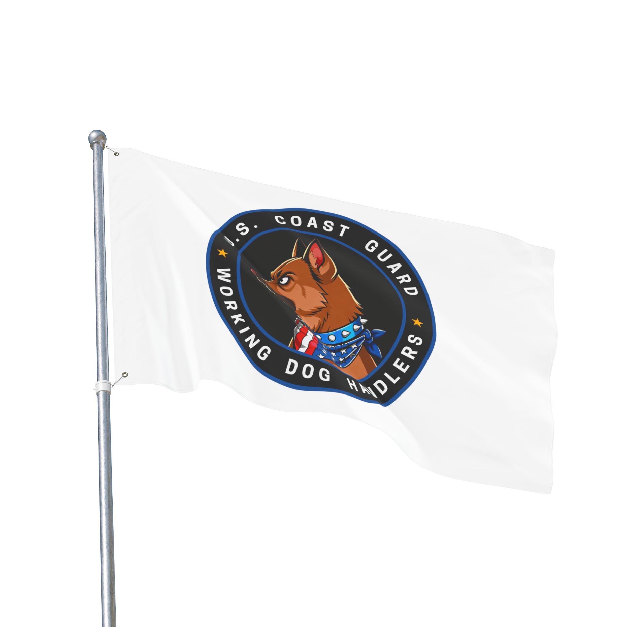 U.S. Coast Guard Working Dog Handlers Flag — Double-Sided Military K9 Banner - Image 8