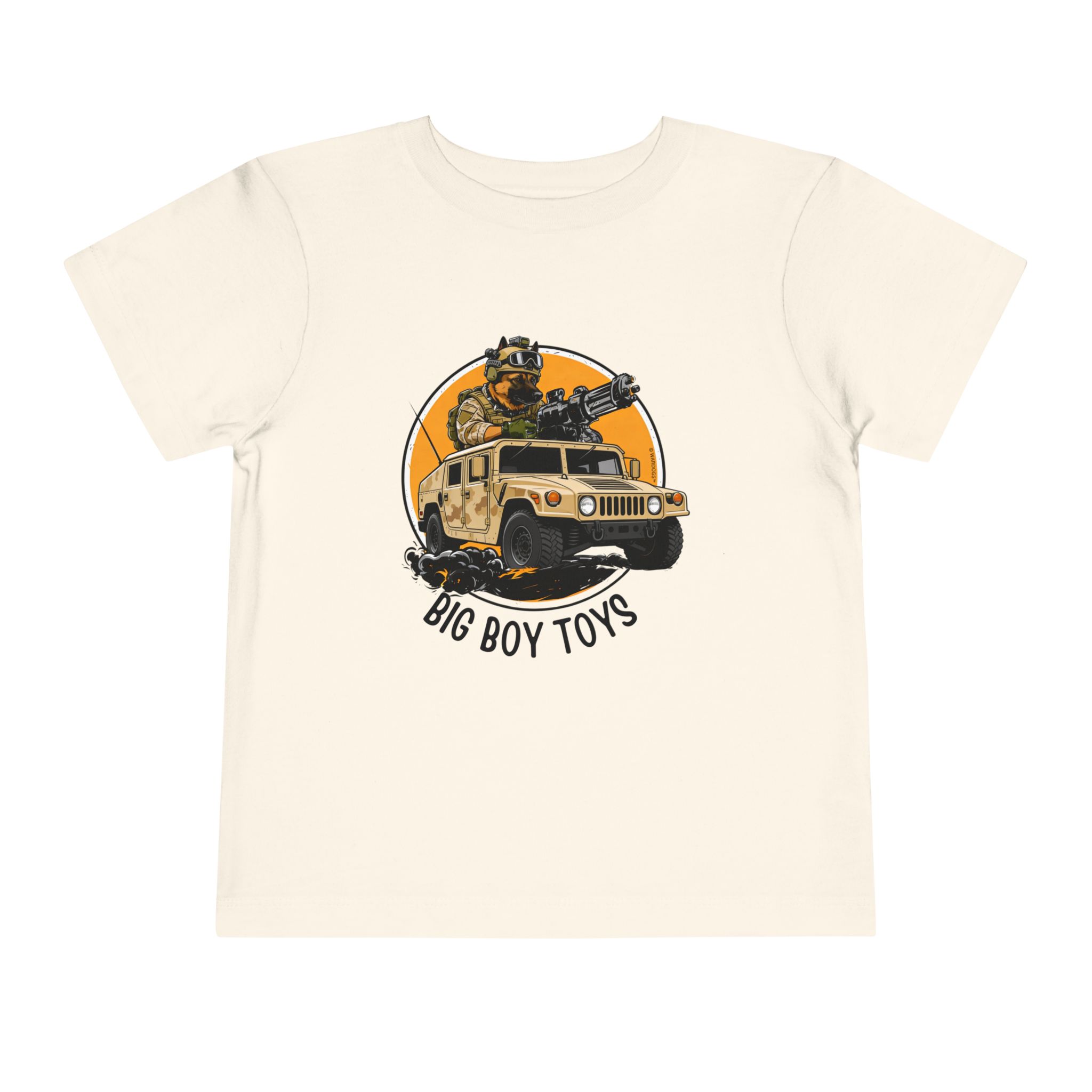 Toddlers' Adventure Tee — "Big Boy Toys" U.S. Marines Humvee & Driver Graphic - Image 3