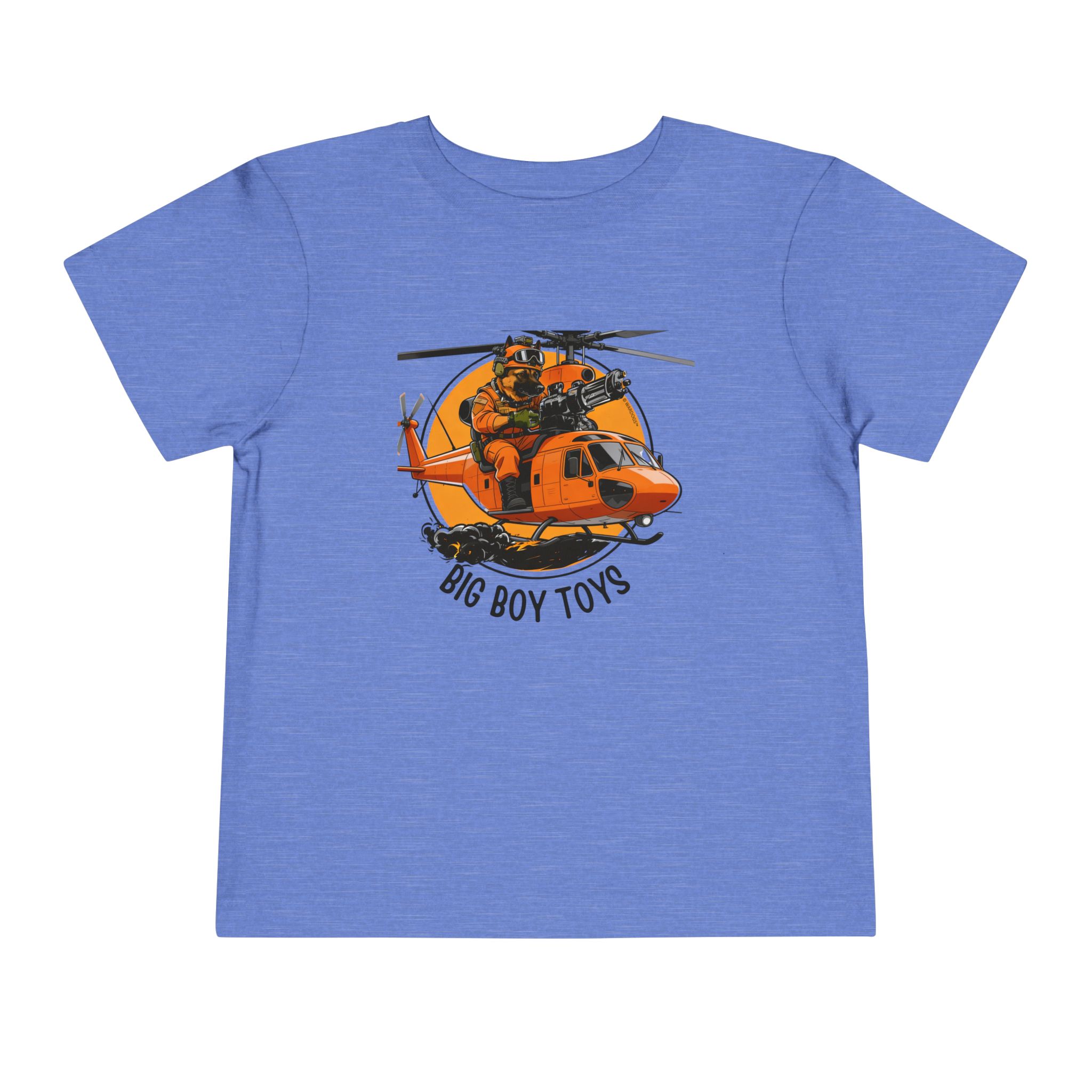 Toddler Helicopter Rescue Tee — Orange Rescue Coast Guard Chopper Graphic - Image 18