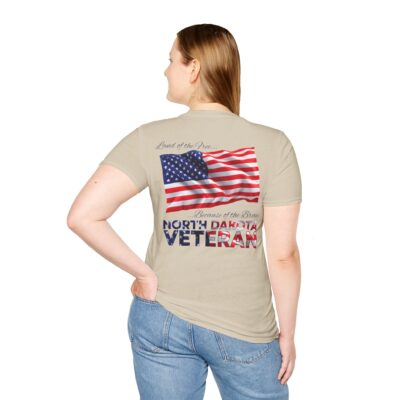 North Dakota Veteran T-Shirt — Home of the Brave American Flag Memorial Tee