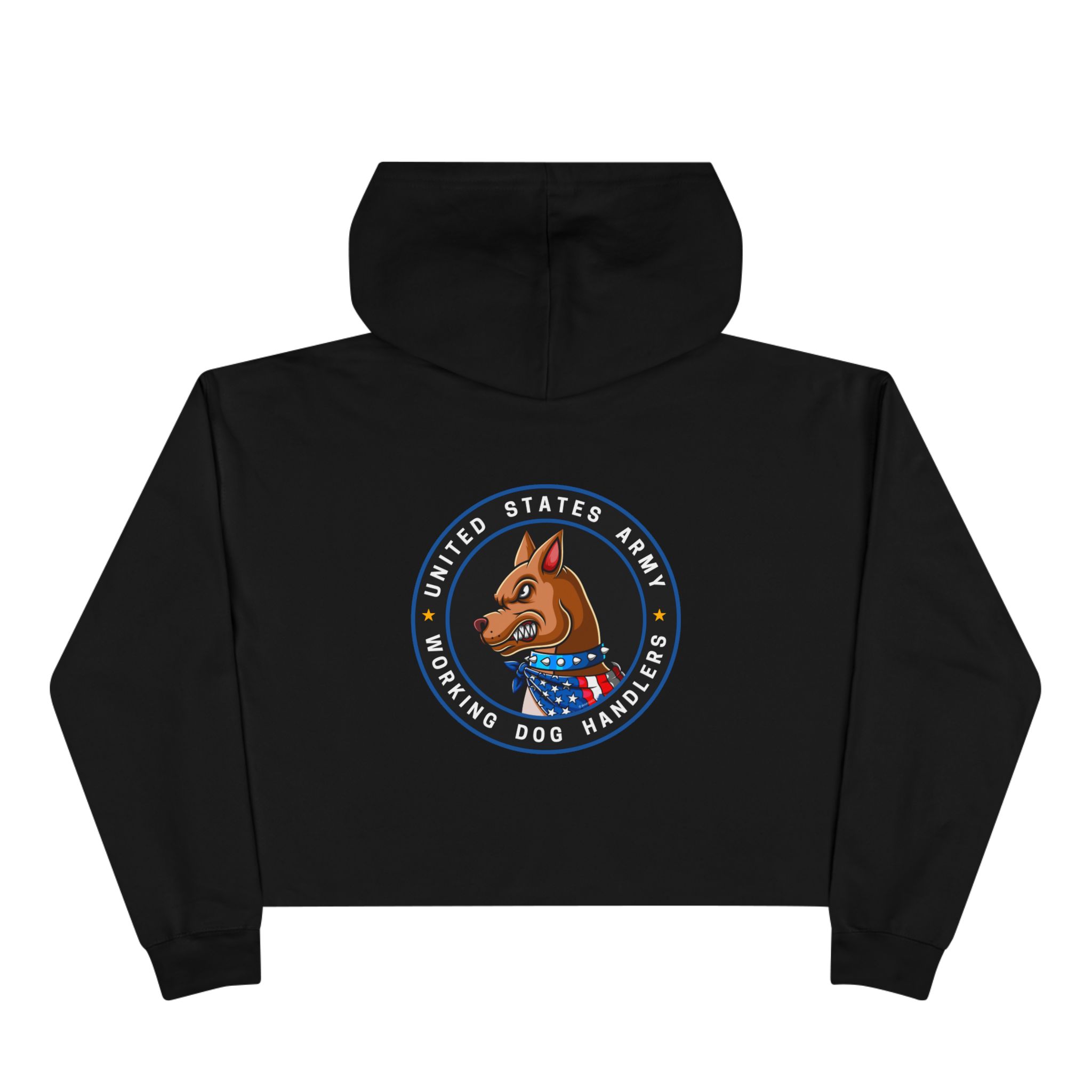 Crop Hoodie — U.S. ARMY Working Dog Handler Emblem