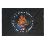United States Space Force Dog Handlers Flag — Double-Sided Military K9 Banner