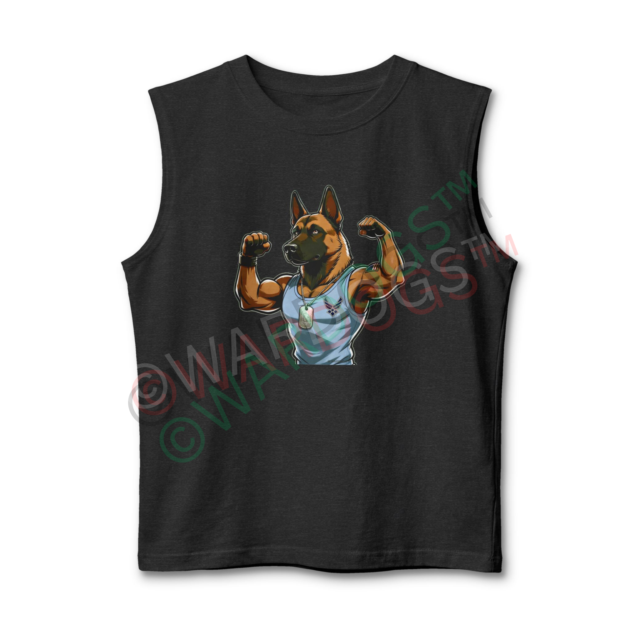 US AIR FORCE Muscle Dog Tank Top — "NO PAIN" - Image 10