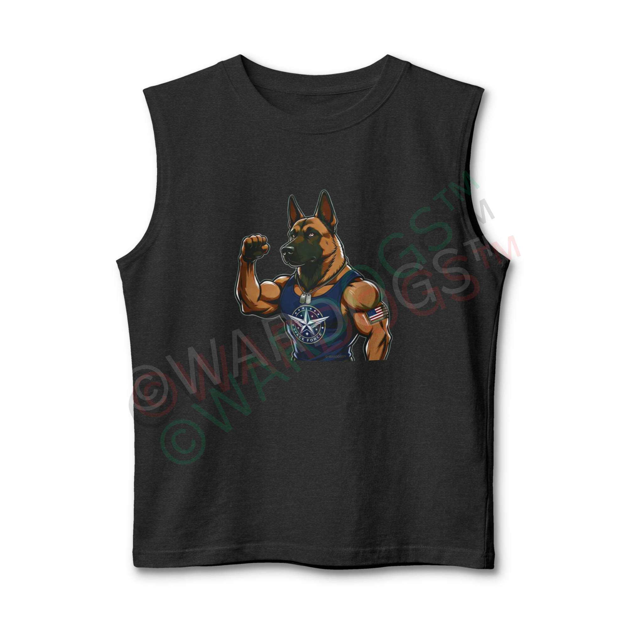 US Space Force Muscle Tank Top - "NO PAIN" - Image 9