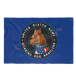 United States Army Working Dog Handlers Flag — Double-Sided Military K9 Banner - Ltd Blue Ed.