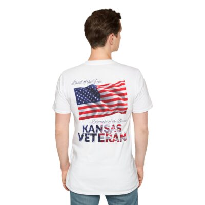 Kansas Veteran T-Shirt — Home of the Brave American Flag Memorial Tee