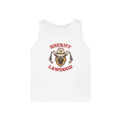 Sheriff Lawdogs Tank Top — Western Police K9 Badge Graphic