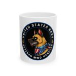Veteran MWD Handler Ceramic Mug — United States Navy K9 Tribute (11oz/15oz)
