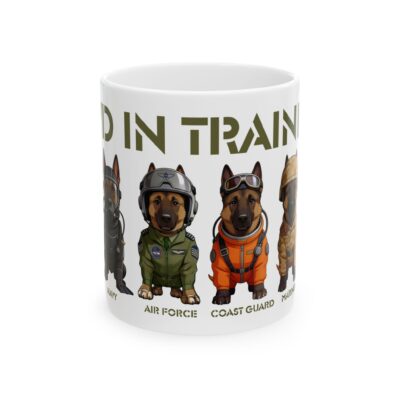 Military Working Dogs Ceramic Mug — K9s in Training Design (11oz & 15oz)