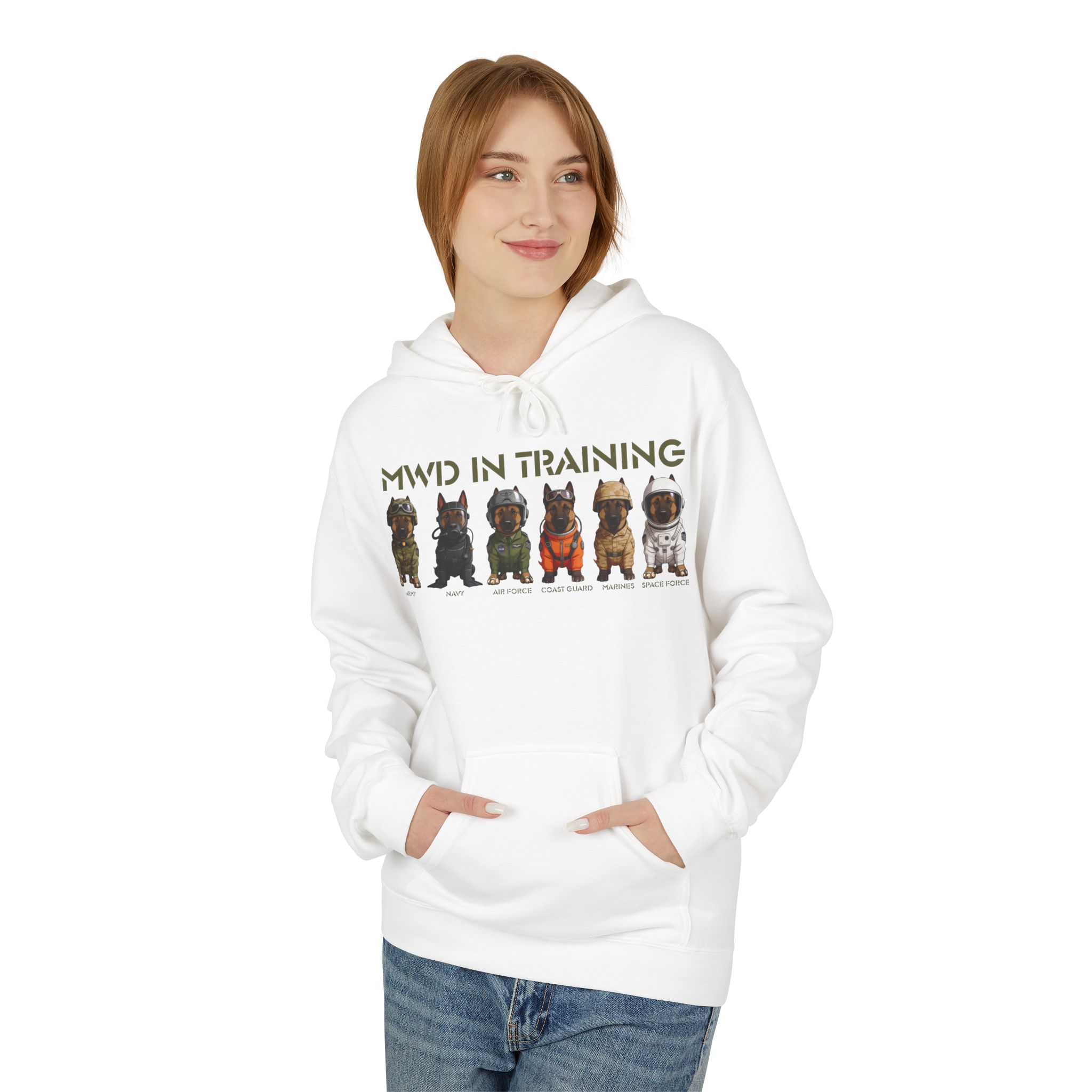 MWD in Training Hoodie — Military Working Dog Puppy Squad Sweatshirt - Image 5