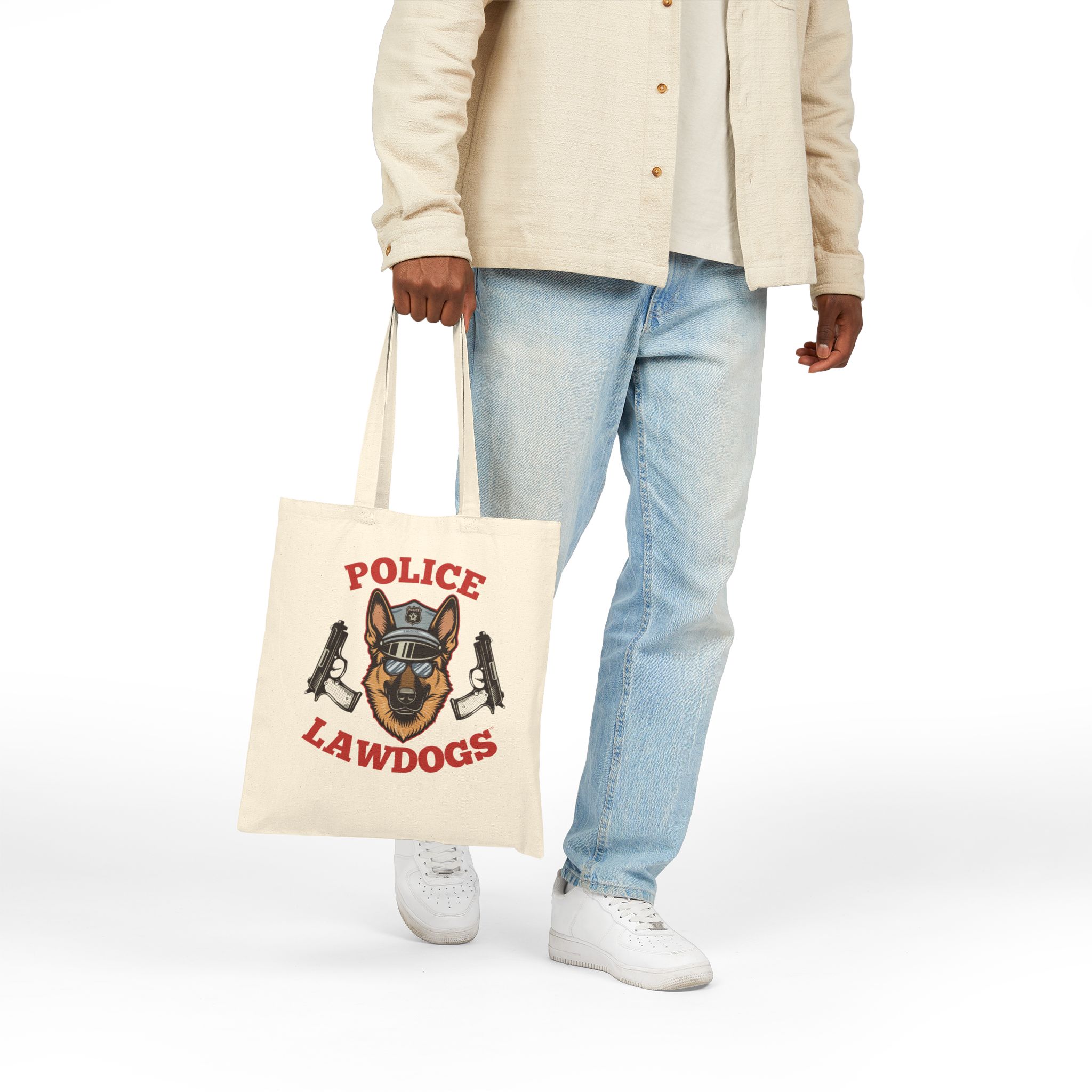 Police Lawdogs Tote Bag — K9 Officer Canvas Tote - Image 2