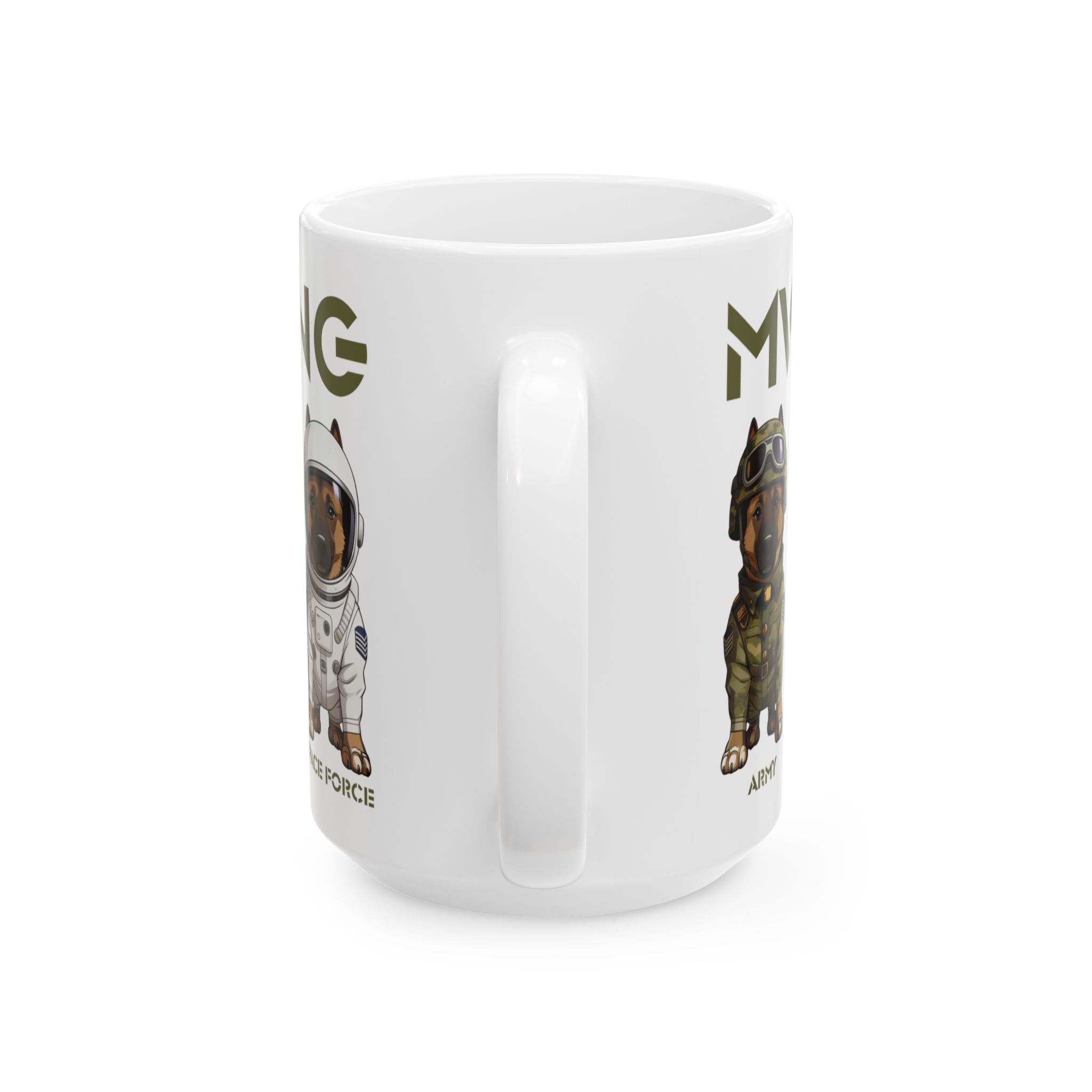 Military Working Dogs Ceramic Mug — K9s in Training Design (11oz & 15oz) - Image 6