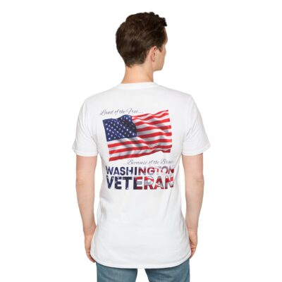 Washington Veteran T-Shirt — Home of the Brave American Flag Memorial Tee