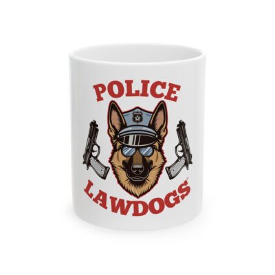Police Lawdogs Ceramic Mug – K9 Officer Coffee Cup (11oz & 15oz)