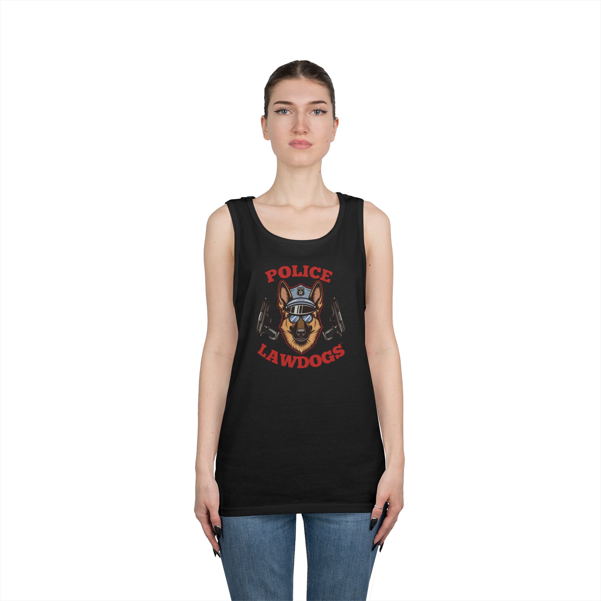 Police Lawdogs Tank Top — K9 Unit Tribute Muscle Tee - Image 7