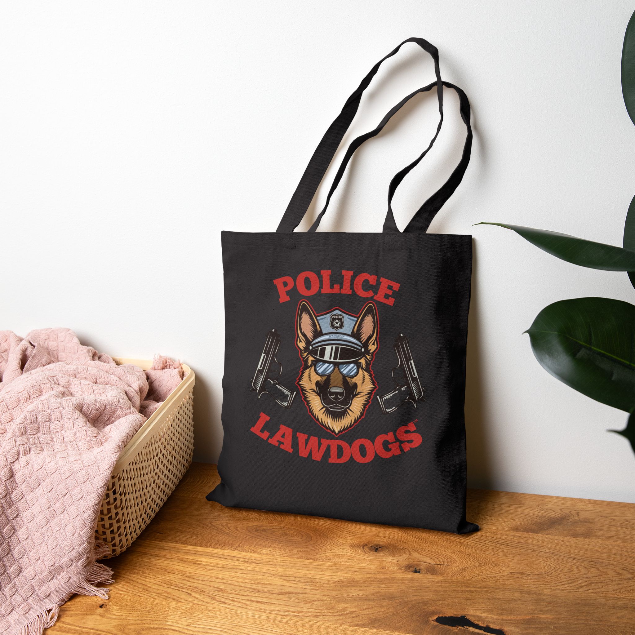 Police Lawdogs Tote Bag — K9 Officer Canvas Tote - Image 6