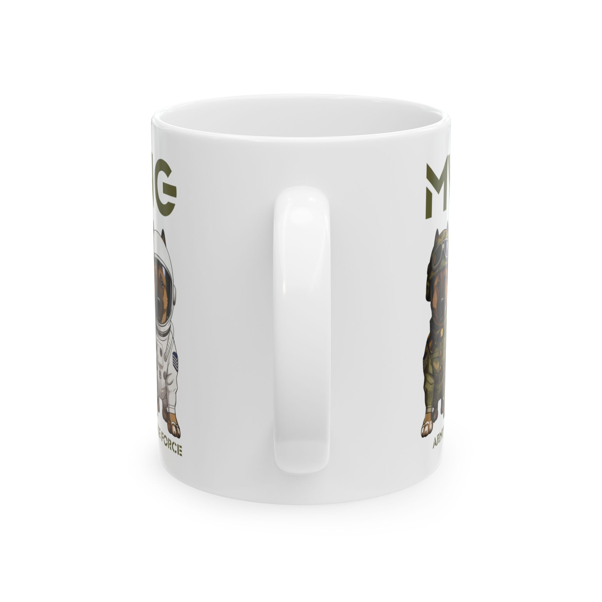 Military Working Dogs Ceramic Mug — K9s in Training Design (11oz & 15oz) - Image 2
