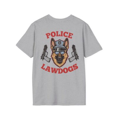 Police K9 ‘Lawdogs’ T-Shirt – German Shepherd Badge Graphic Tee