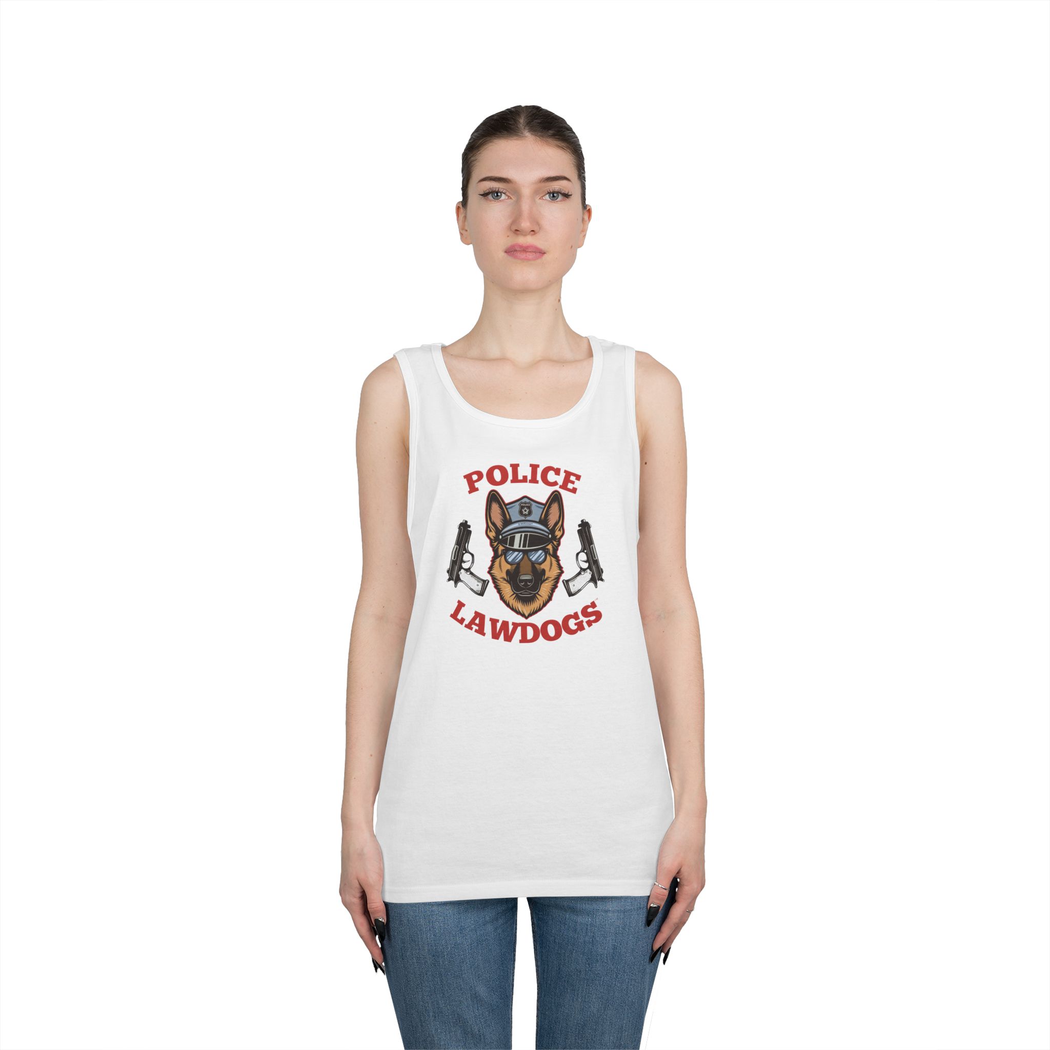 Police Lawdogs Tank Top — K9 Unit Tribute Muscle Tee - Image 3
