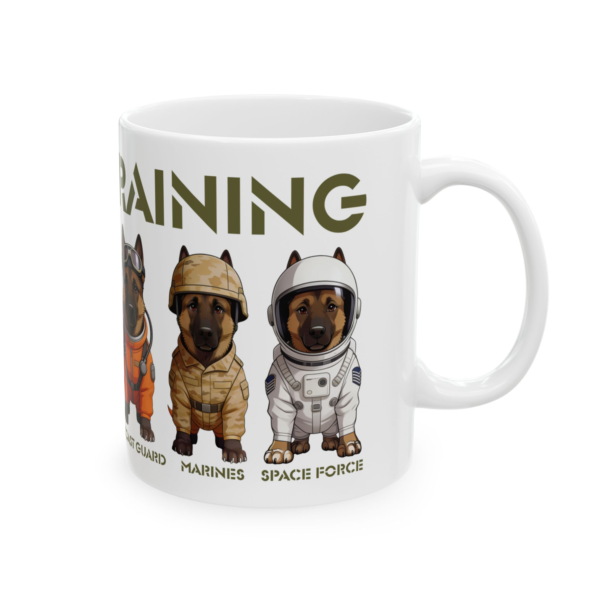 Military Working Dogs Ceramic Mug — K9s in Training Design (11oz & 15oz) - Image 4