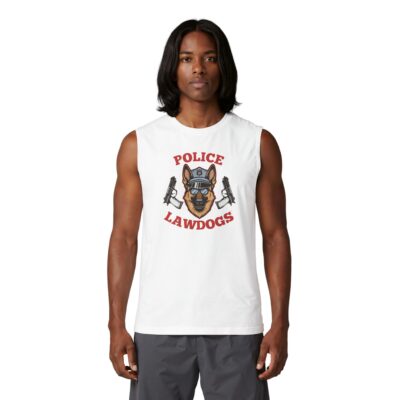 Muscle Tank — Police Lawdogs K9 Badge Graphic